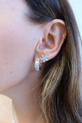 Multi Diamond Huggy Earring