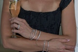 Diamond Pyramid Cube Bangle