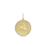 Diamond Sagittarius Pendant Necklace
