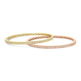 Yellow Gold Diamond Eternity Bangle
