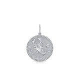 Diamond Scorpio Necklace Charm